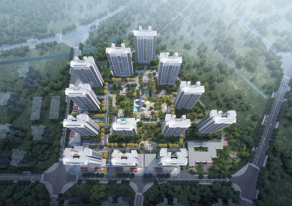 能建未來城采用圍合式布局(效果圖) 能建未來城采用圍合式布局(效果圖)