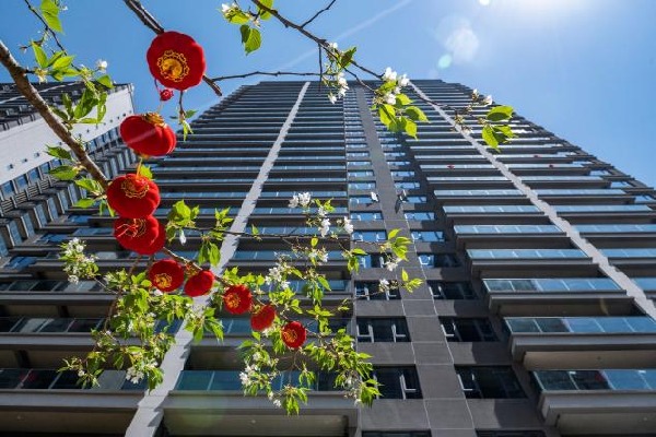 建筑旁的花 AI 生成的內容可能不正確。