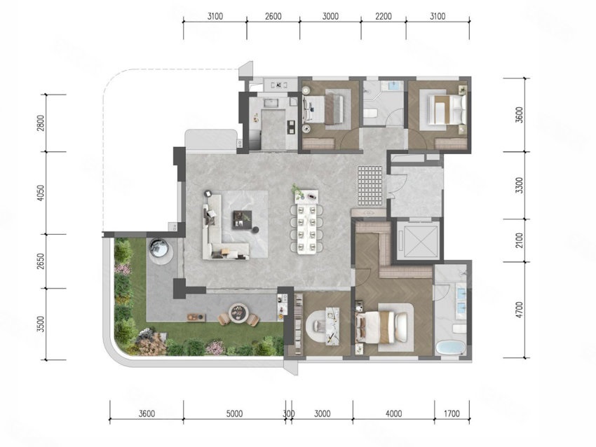 邦泰春華序139平米戶型 邦泰春華序139平米戶型